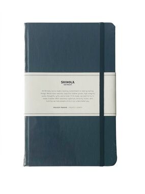NEW Shinola Detroit Hard Lined Ruled Pages 5.25" x 8.25" Journal Blue